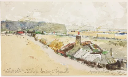 Sulle Bents, South Shields, guardando verso Tynemouth