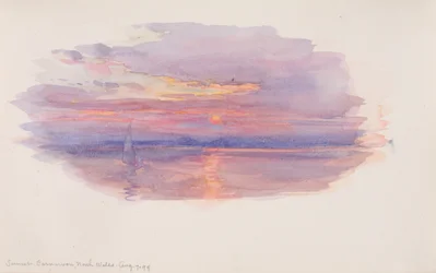 Tramonto, Caernarvon, Galles del Nord, 1899