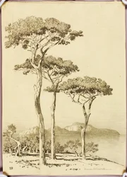 Senza titolo (disegno di trasferimento per Capri da Sorrento)