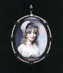 Ritratto miniatura di Mrs Lindsay (?)