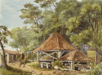 Opere idrauliche, Kew Gardens, tavola 22 da Kew Gardens: Una serie di ventiquattro disegni su pietra, incisa da Charles Hullmandel