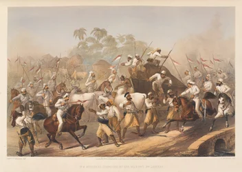 Ribelli sorpresi dal 9° Lancieri di Sua Maestà, 1857