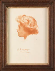 Studio per la testa di Sir Galahad