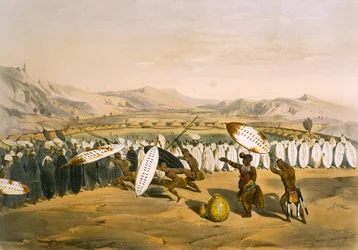 Umpanda che rivede le sue truppe a Nonduengi, tavola 12 da 