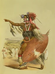 Guerriero Zulu, Utimuni, nipote di Chaka il defunto re Zulu, tavola 13 da 