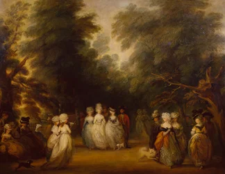 Signore che passeggiano sul Mall, St. James Park