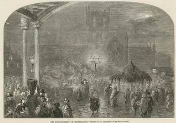 Il Borough Market, Londra, alla vigilia di Natale