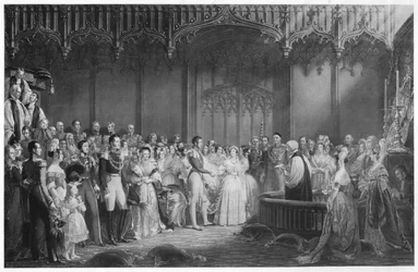 Il matrimonio della Regina Vittoria e del Principe Alberto, c1840, 1911