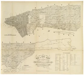 Mappa della città di New York e dell