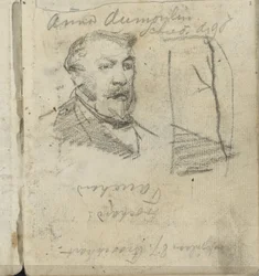 Albero e busto di uomo
