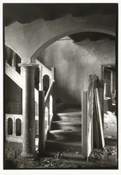 La hall della casa Inter Quercus ad Aerdenhout, in costruzione