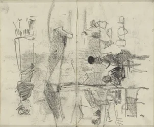 Figure, forse in un mercato o in un locale