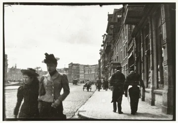 Vista della via Rokin ad Amsterdam