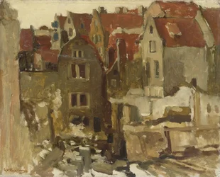 La demolizione del Grand Bazar de la Bourse sul Nieuwendijk, Amsterdam
