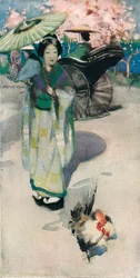 La passeggiata, Tokyo, c1894