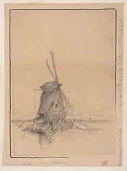 Il mulino a vento sulla strada