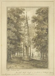 Bristol High Cross come si trovava in College Green nel 1763