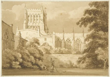 Vista sud della cattedrale di Bristol