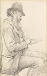 Lord Leighton che disegna