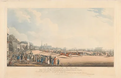 Vista del Campo di Corsa di Worcester e Tribuna Principale