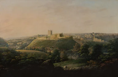 Vista estesa di Richmond, Yorkshire