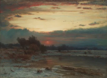 Un cielo invernale, 1866
