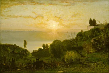 Lago Albano, tramonto, c. 1874