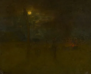 La luna di notte