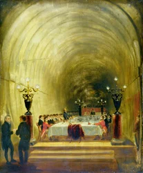 Banchetto nel Tunnel del Tamigi, c.1827