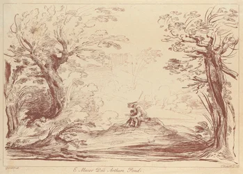Senza titolo: Paesaggio con figure