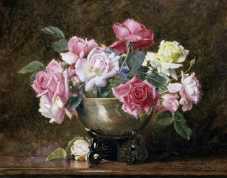 Rose. Dipinto di George Lawrence Bulleid (1858-1933) Collezione privata.