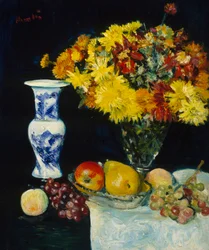 Fiori in un vaso e frutta, c.1897-1931