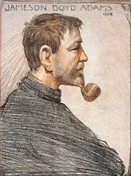 Ritratto di Jameson Boyd Adams (1880-1962) da «The Heart of the Antarctic» di Sir Ernest Shackleton (1874-1922), ca. 1909