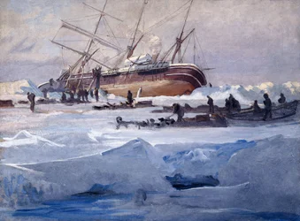 La Endurance schiacciata nel ghiaccio del mare di Weddell, ottobre 1915