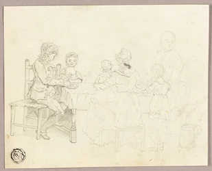 Famiglia a tavola
