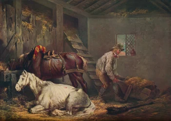 Cavalli in una stalla, 1791