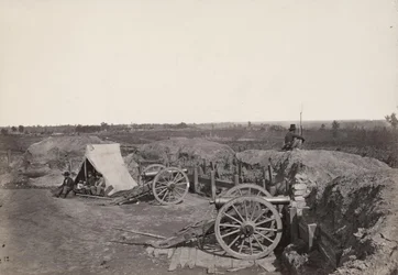 Ex fortificazioni confederate davanti ad Atlanta