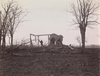 Rovine della casa della signora Henry, campo di battaglia di Bull Run, marzo 1862