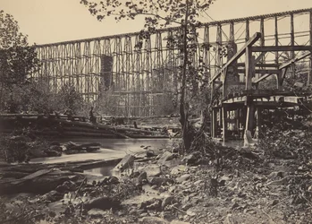 Ponte a cavalletto a Whiteside, 1860s