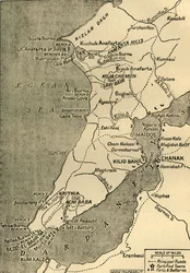 Mappa della Penisola di Gallipoli, 1919