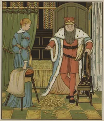 Illustrazione per Rumpelstiltskin dei Fratelli Grimm