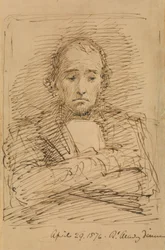 Benjamin Disraeli, schizzato a una cena della Royal Academy
