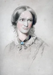 Charlotte Brontë, romanziera inglese, 1850