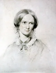 Charlotte Bronte, romanziera inglese, 1850