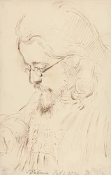 Ritratto di Samuel Palmer, testa e spalle