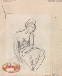 Nudo femminile seduto