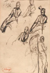 Figure sedute e in piedi