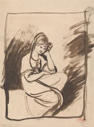 Schizzo per il Ritratto di signora