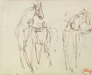 Schizzi per “Un uomo con un cavallo”