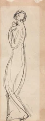 Figura femminile in piedi